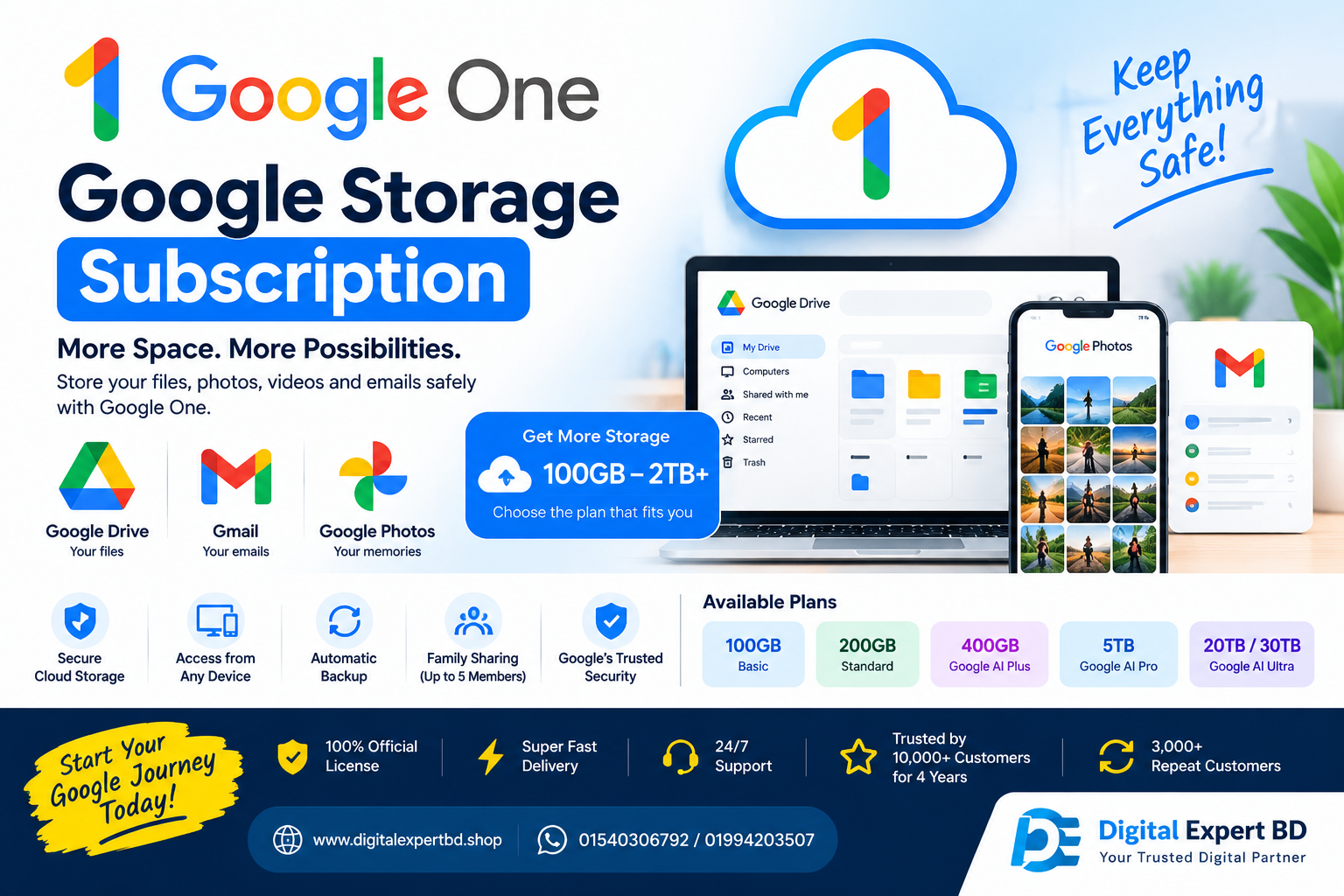 Google Storage Subscription Bangladesh