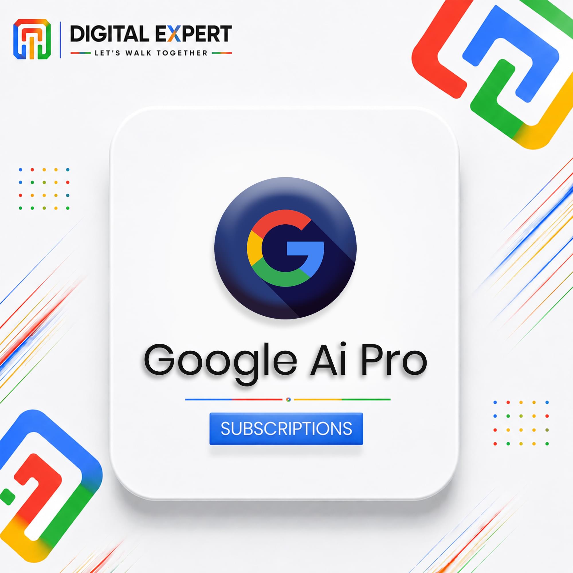 Google AI Pro Subscription Bangladesh | Personal Plan | Digital Expert BD - Image 1
