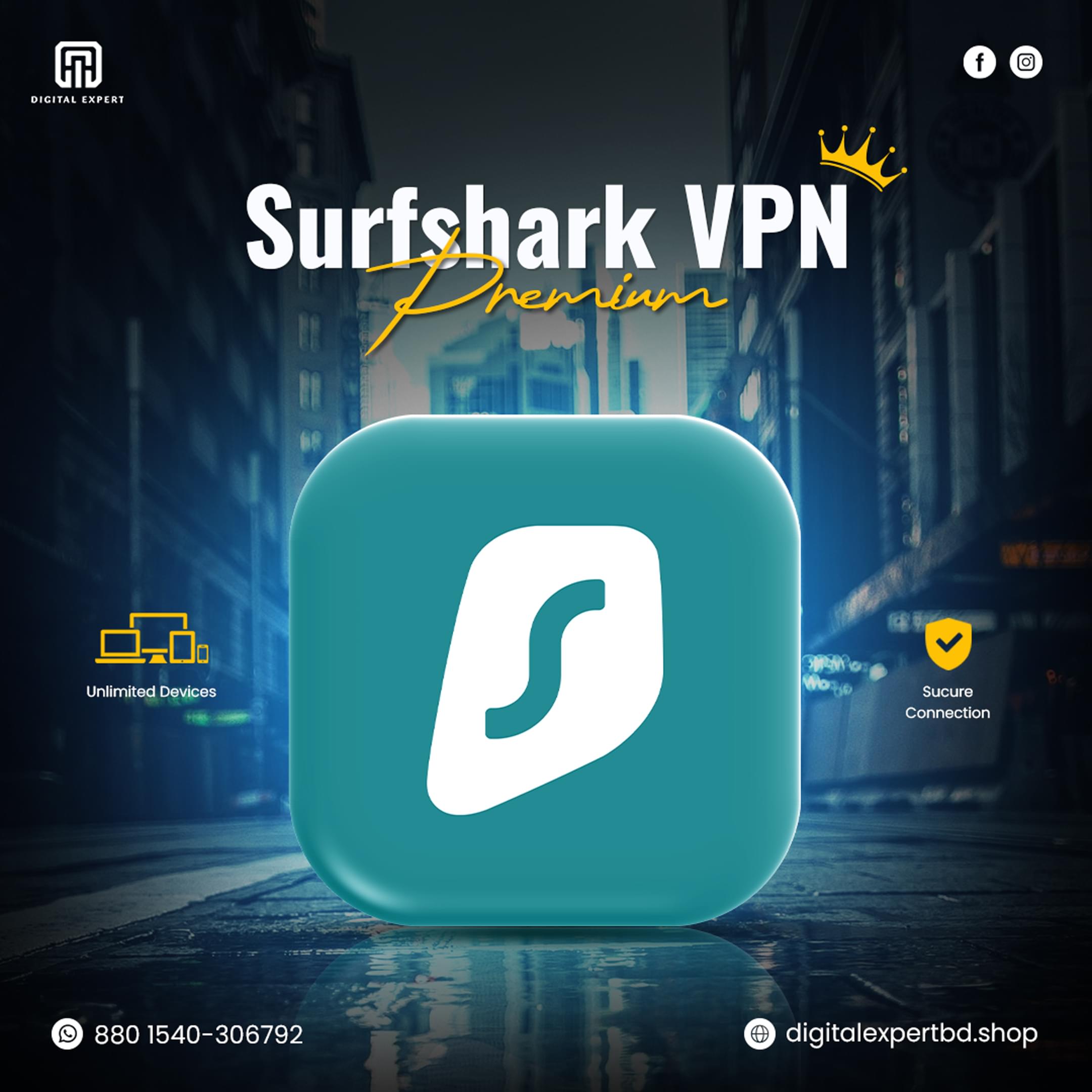 Surfshark-VPN.jpg Surfshark VPN Subscription - Image 1